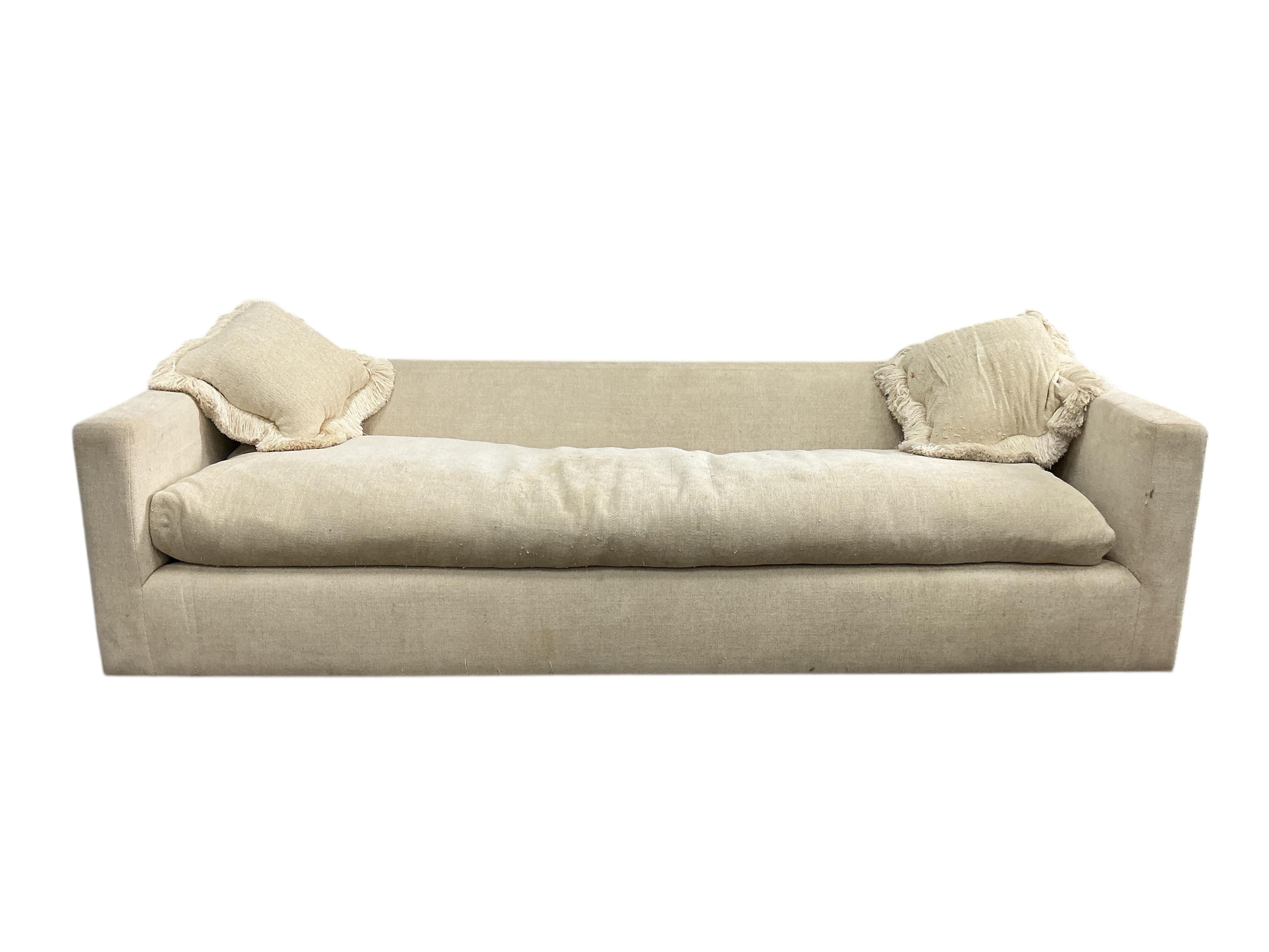 A large Contemporary J Robert Scott “Forms” sofa, width 300cm, depth 106cm, height 74cm